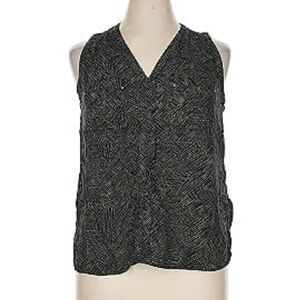 Converse One Star‎ Women's Black Pattern Sleeveless Flowy Top Medium